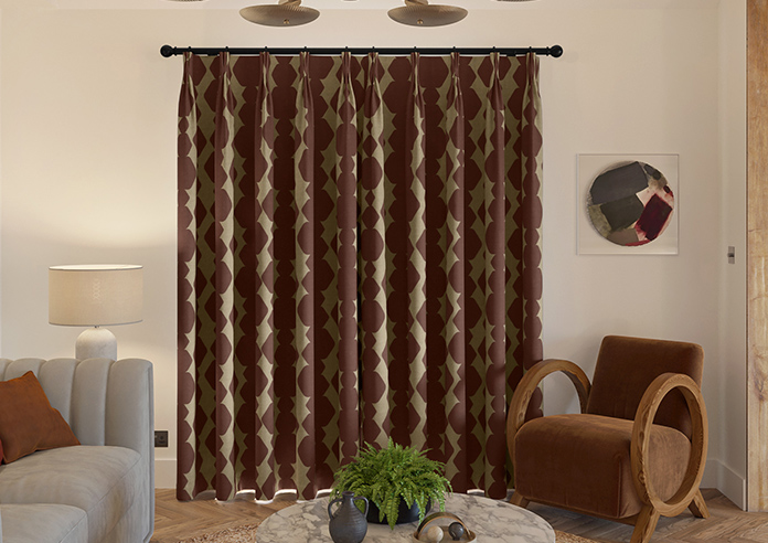 Construct, Wild Red - Made to Measure Curtains - Image 7